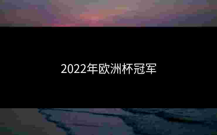 2022年欧洲杯冠军